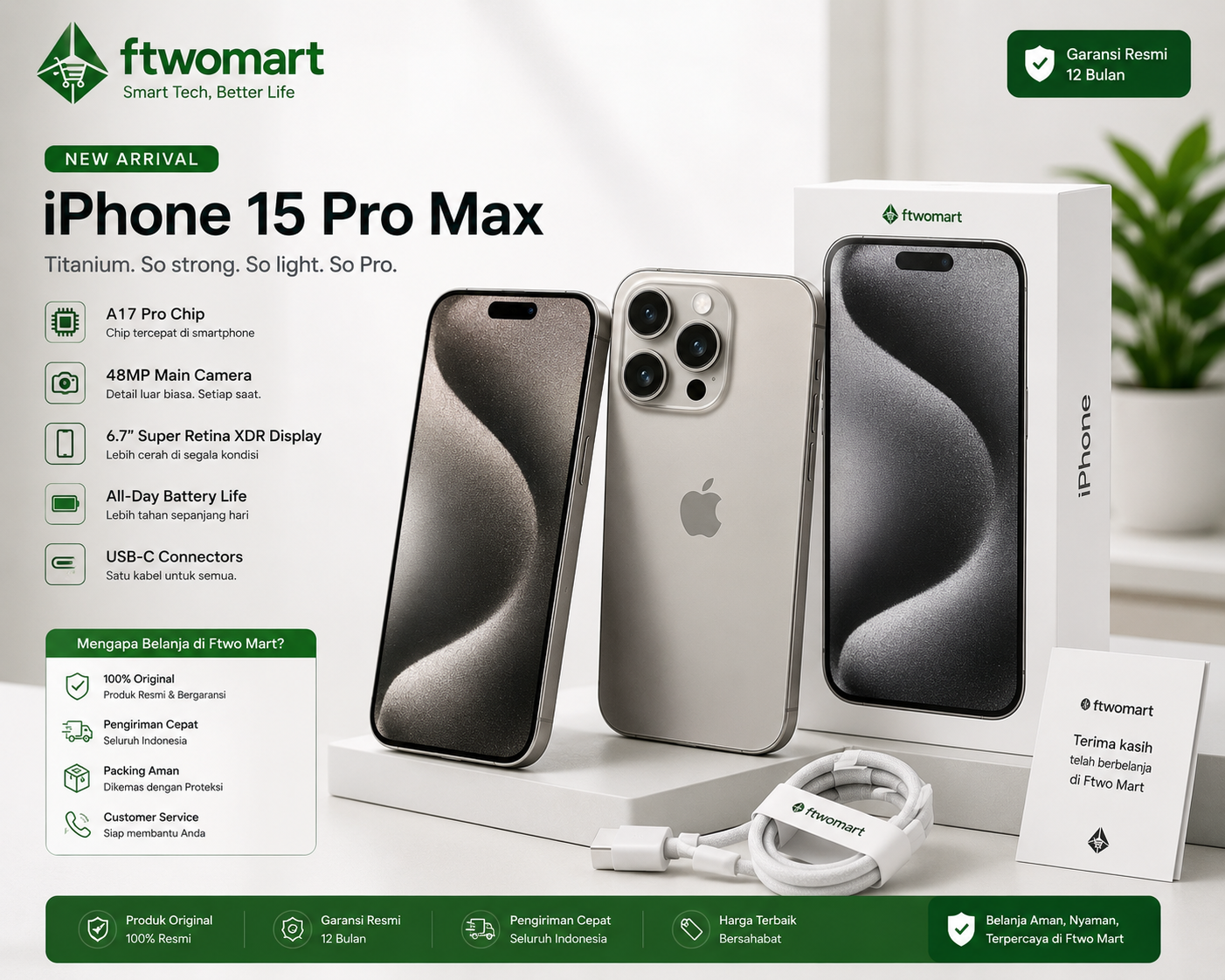 iPhone 15 Pro Max | By Ftwo Mart